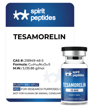 Tesamorelin 10mg – Research Peptide, Lyophilized Vial